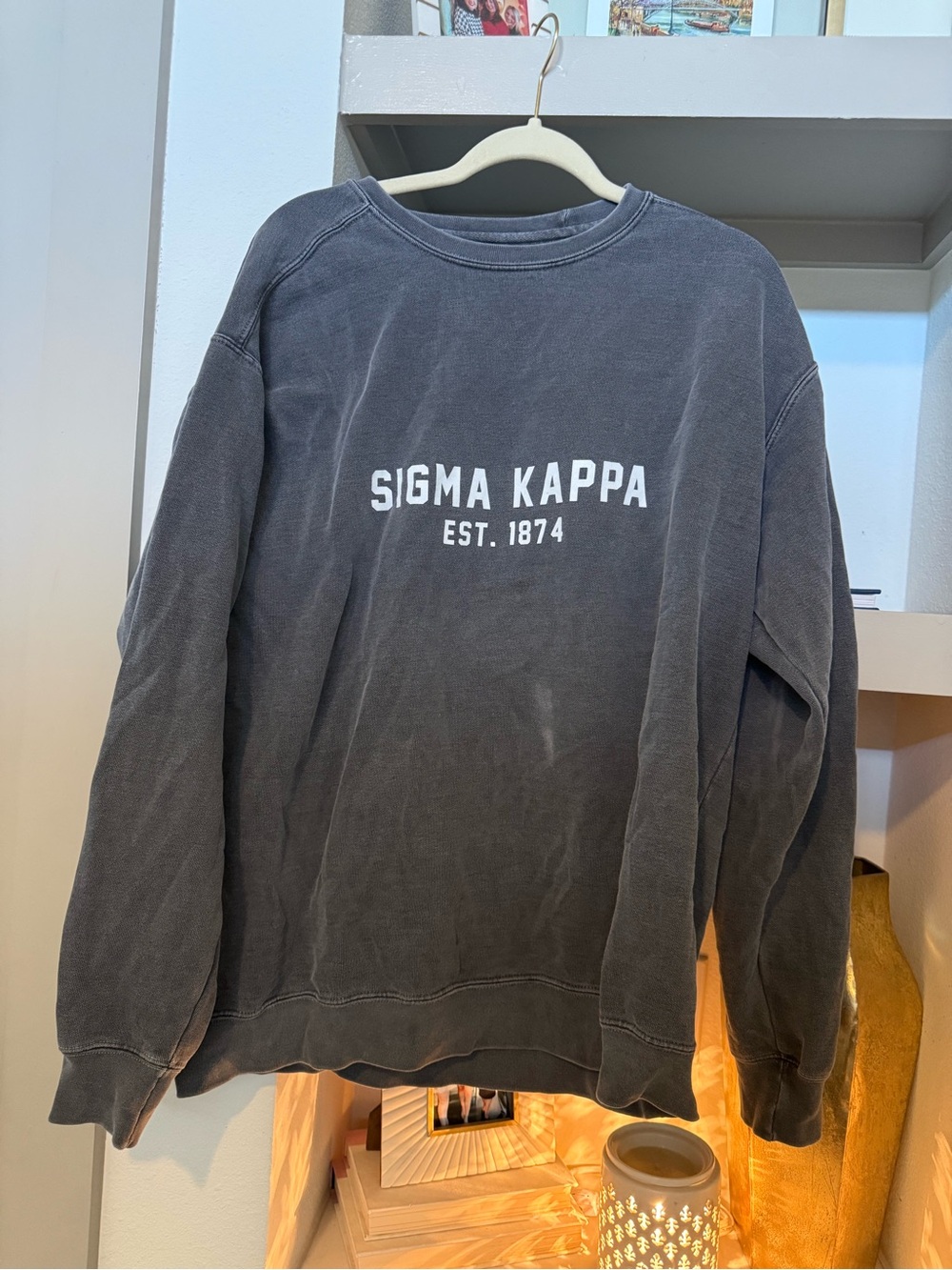 Sigma Kappa WomenCrewneck Sweatshirt - Gray